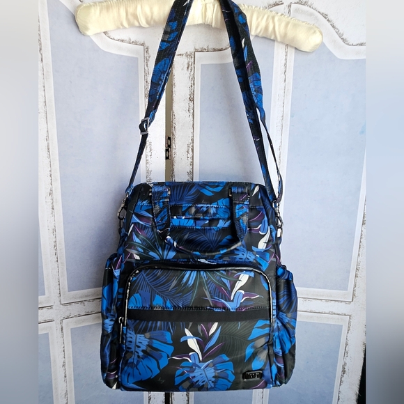 Retails At $130 Lug Canter Backpack In Botanical Blue - EUC - Picture 5 of 12
